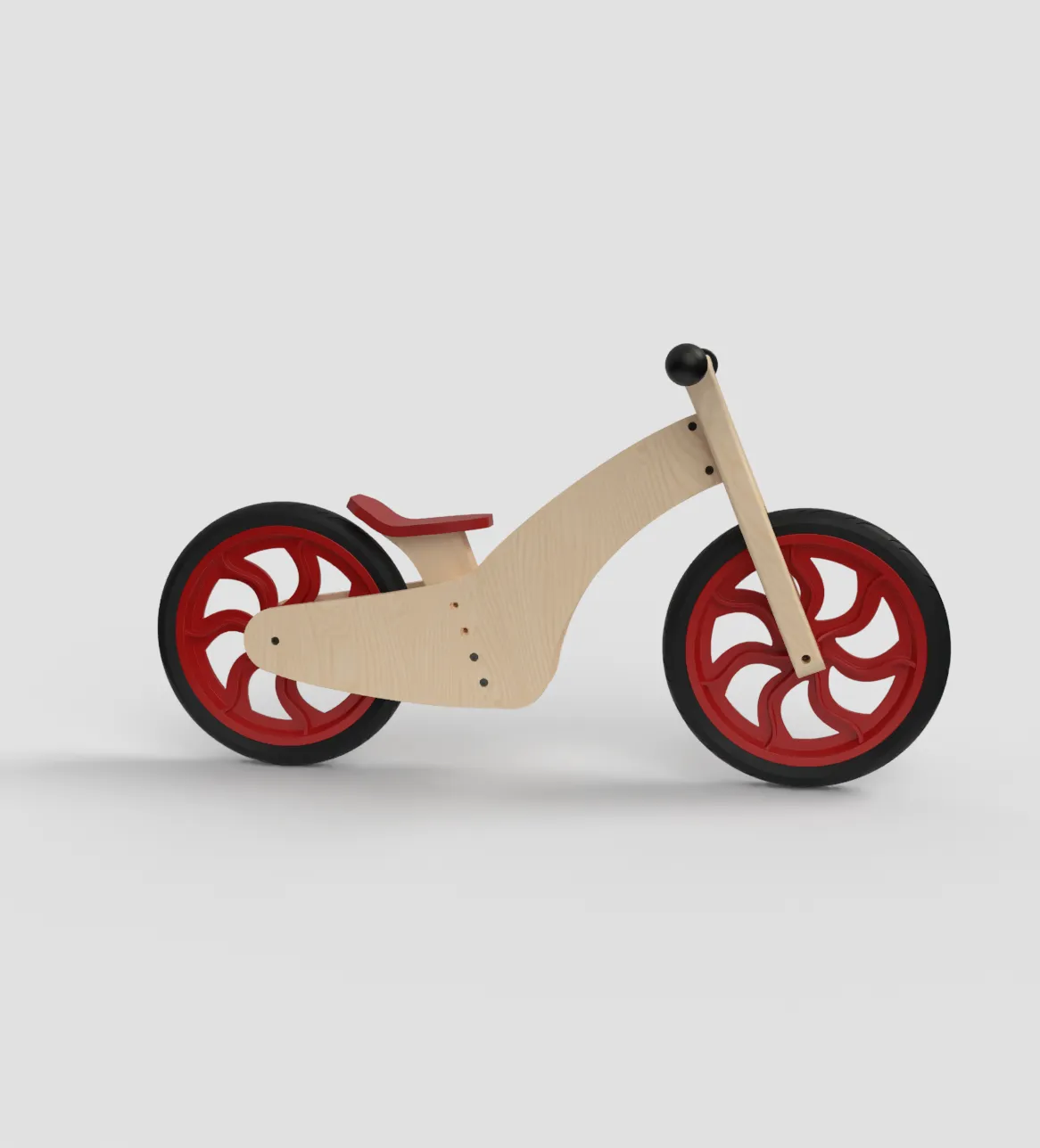Balance Bike render two