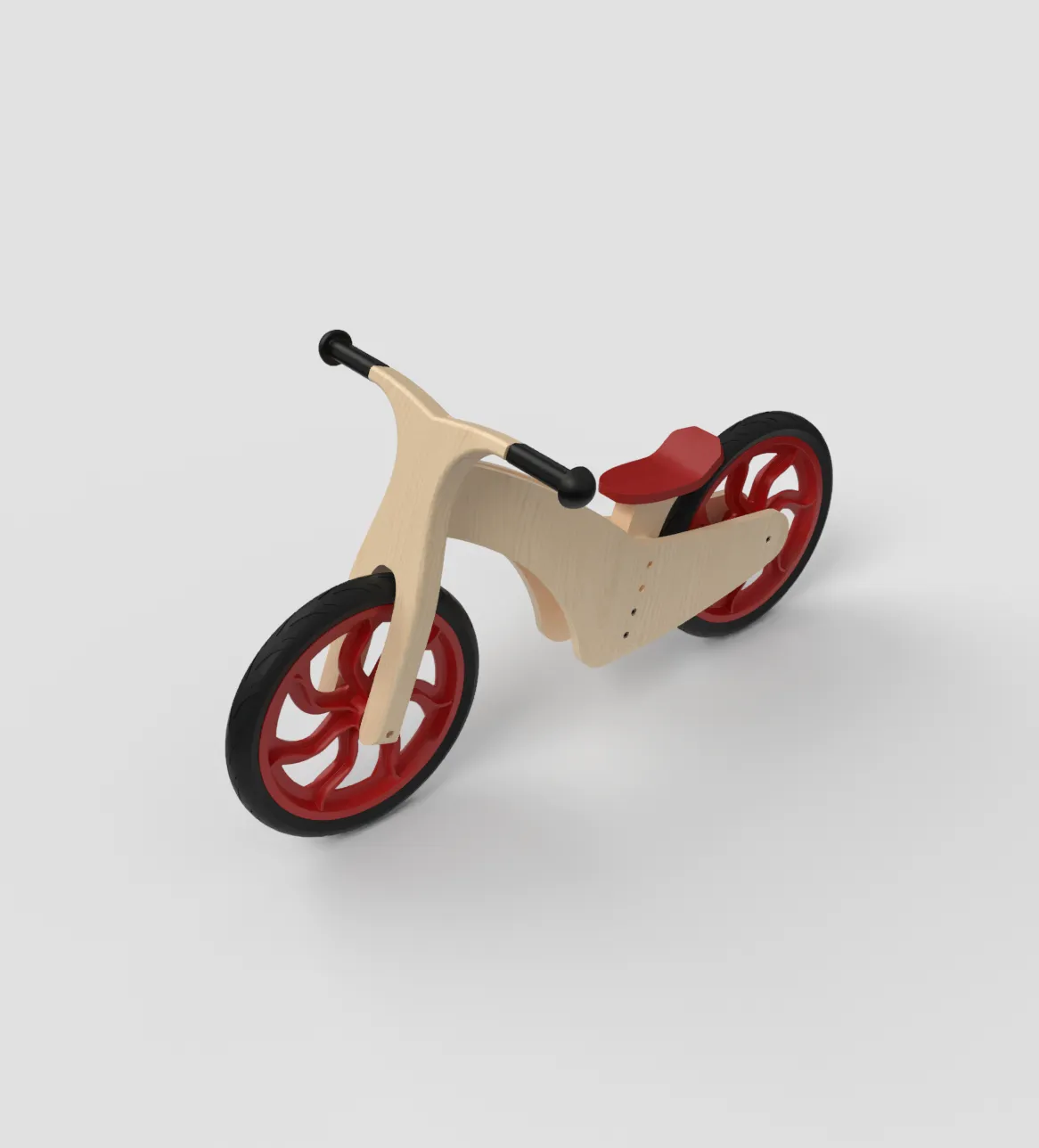 Balance Bike render three