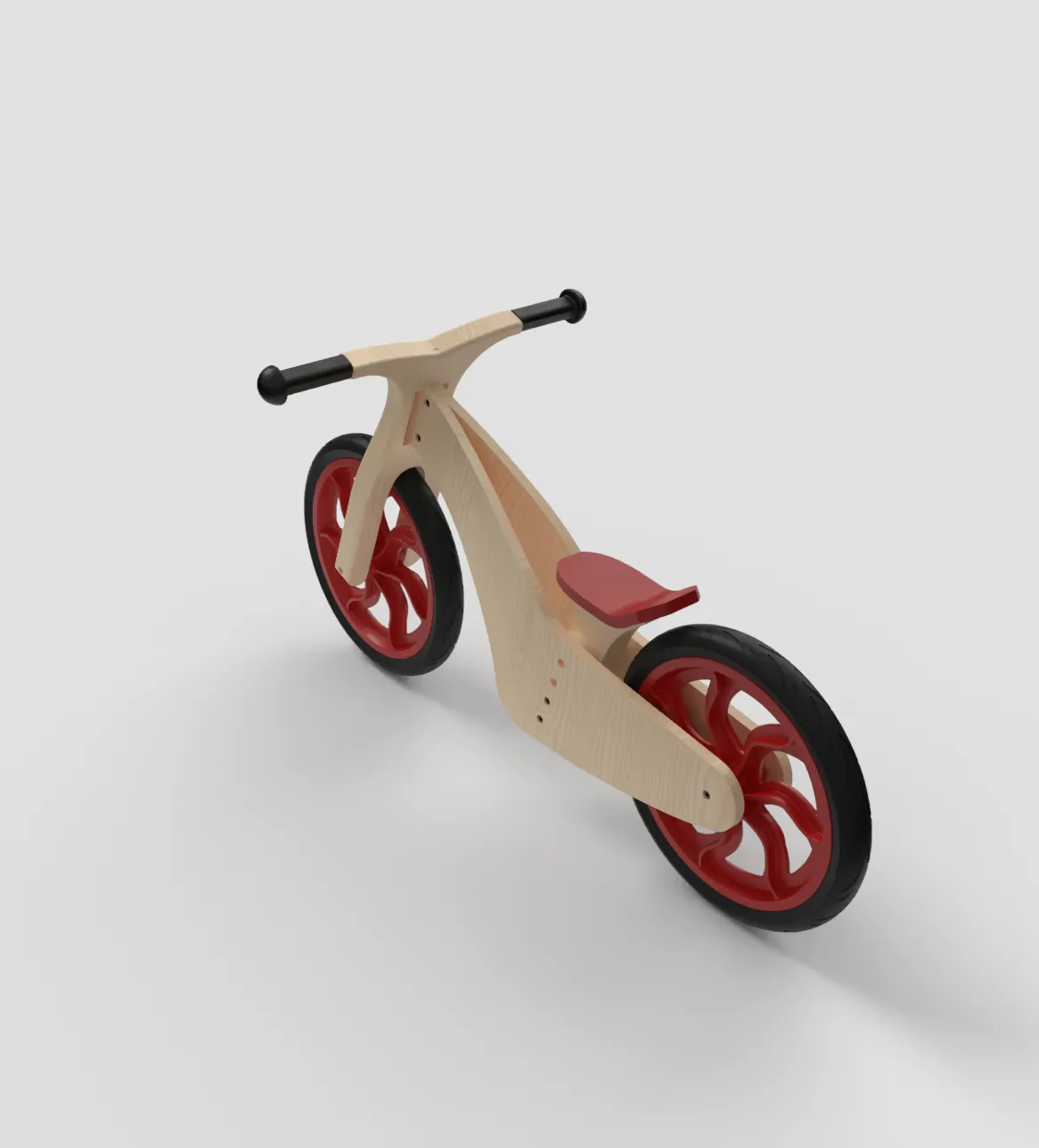 Balance Bike render four