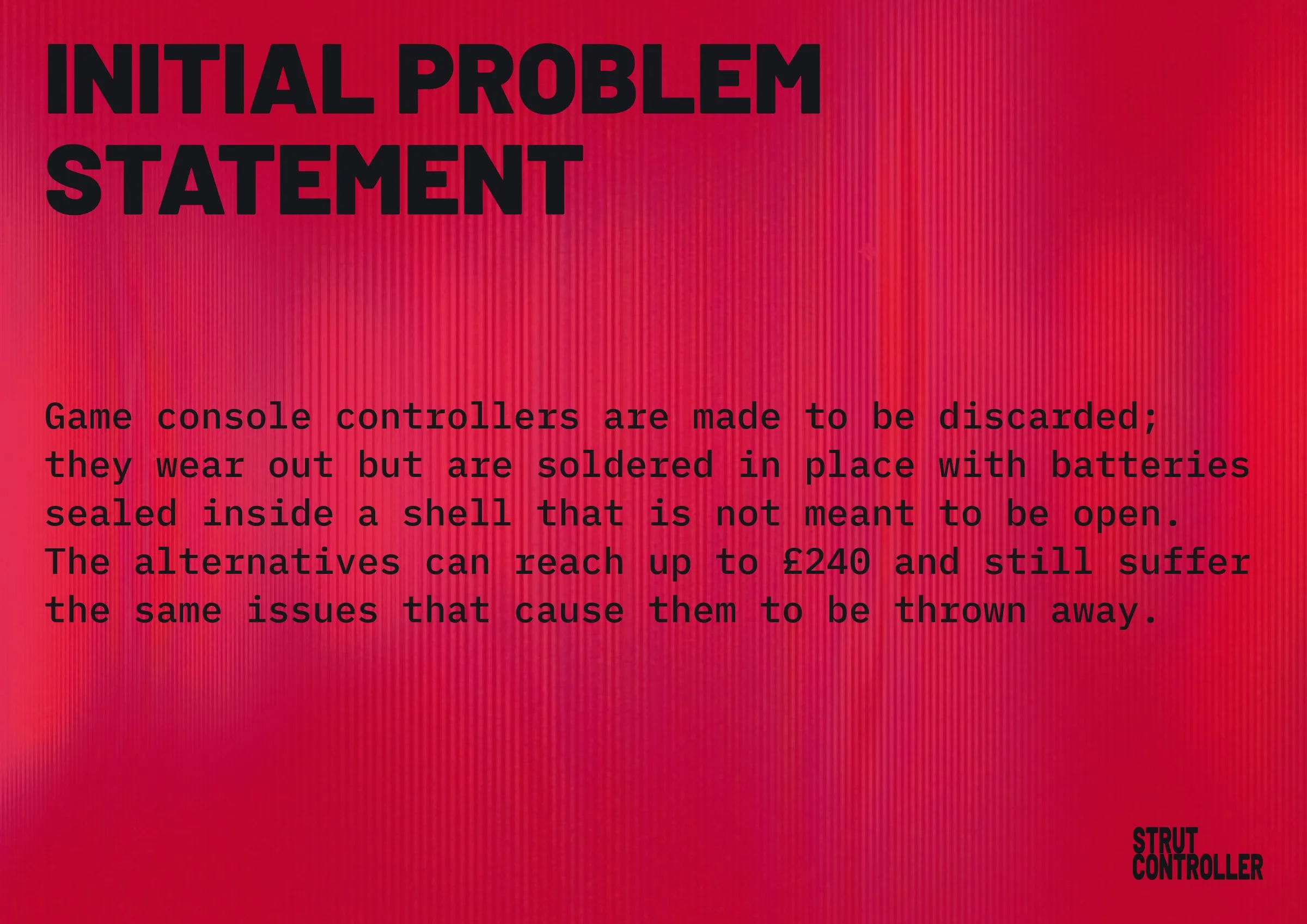 Initial problem statement