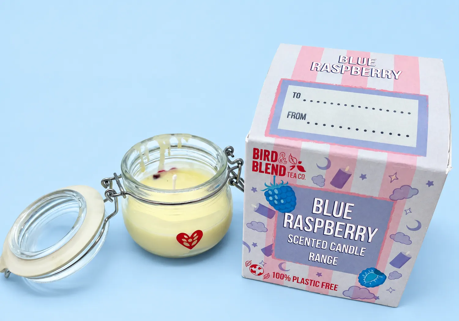 Bird & Blend Tea Light candle and packaging