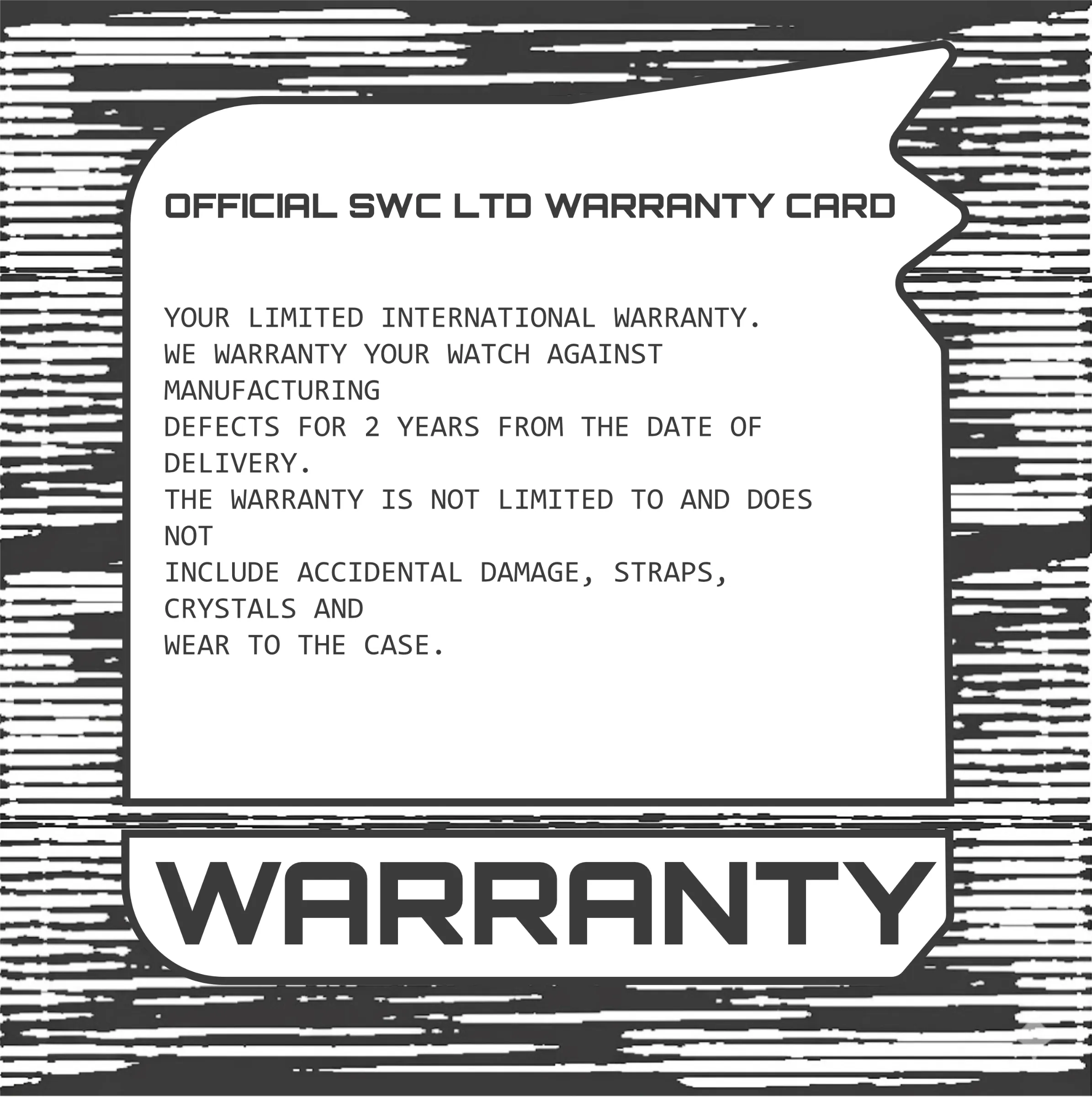 Black-and-white Montgomery warranty card